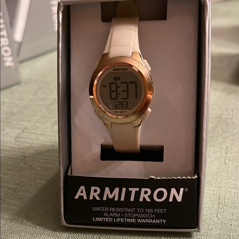 Armitron Gold and Cream Digital Watch - Picture 1 of 6